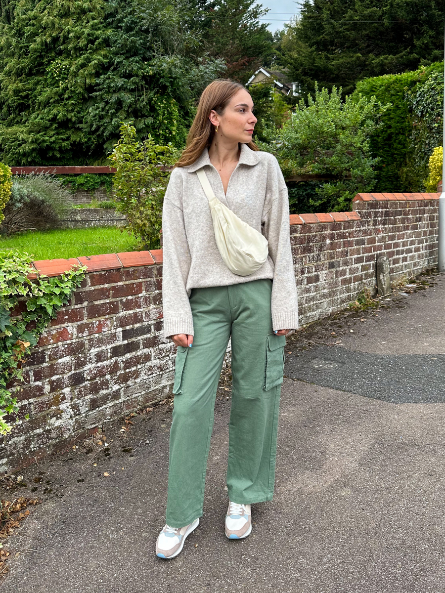 Angela - Cargo Trouser - Khaki - Sample