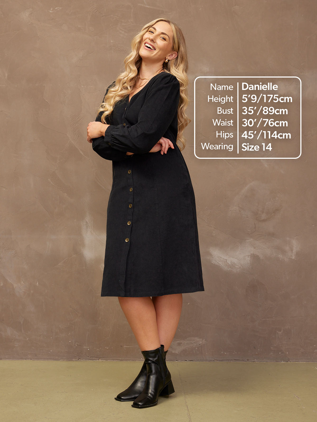 Aria - Cord Midi Dress - Black This is Unfolded Aria - Cord Midi Dress - Black This is Unfolded