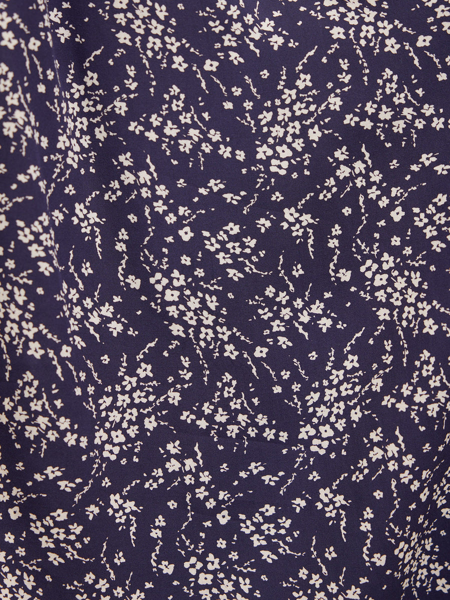 Ashleigh Shirt Dress - Navy Floral Print