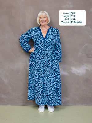 Barbara Geo Print Dress