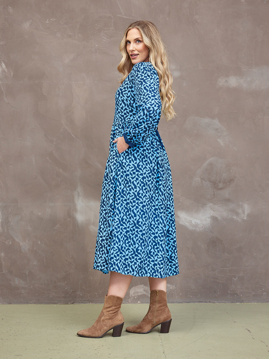 Barbara Geo Print Dress