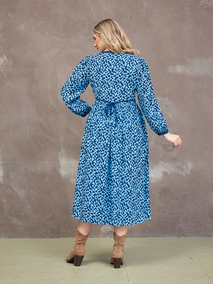 Barbara Geo Print Dress