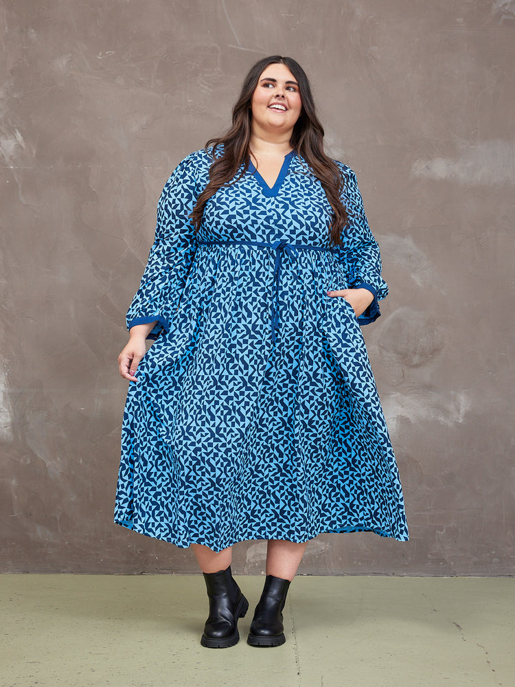 Barbara Geo Print Dress