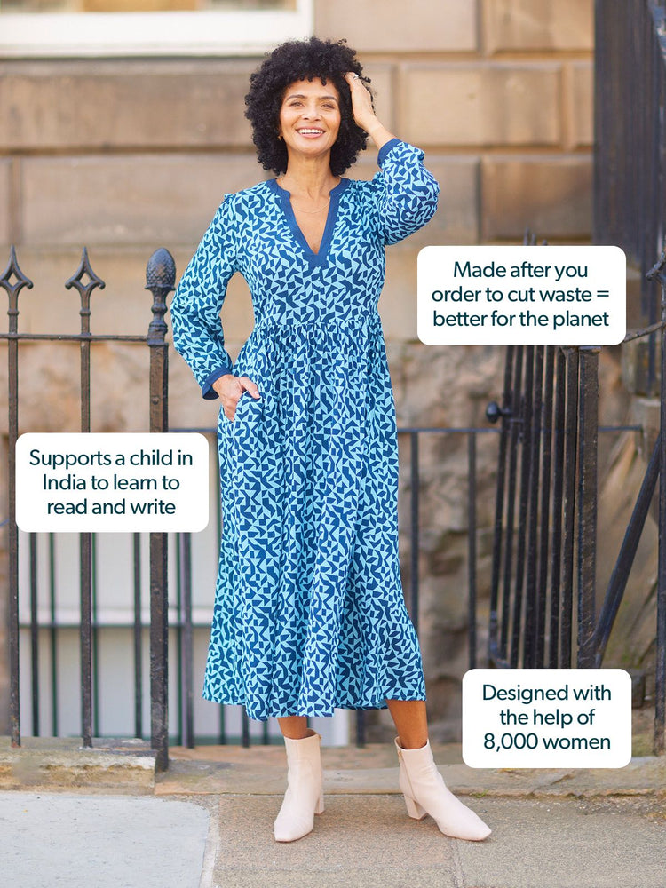 Barbara Geo Print Dress