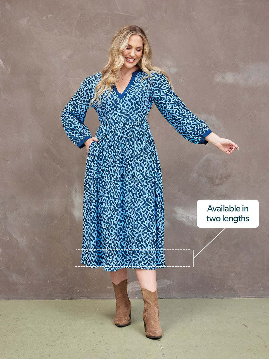 Barbara Geo Print Dress