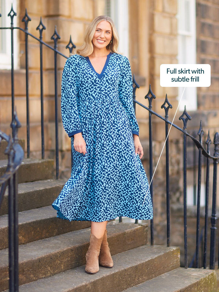 Barbara Geo Print Dress