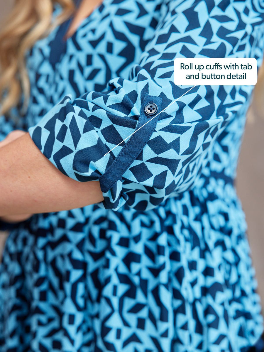 Barbara Geo Print Dress