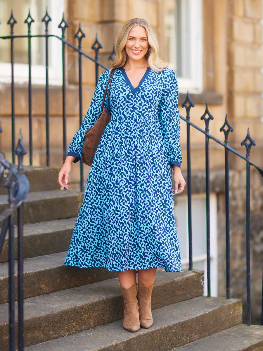 Barbara Geo Print Dress