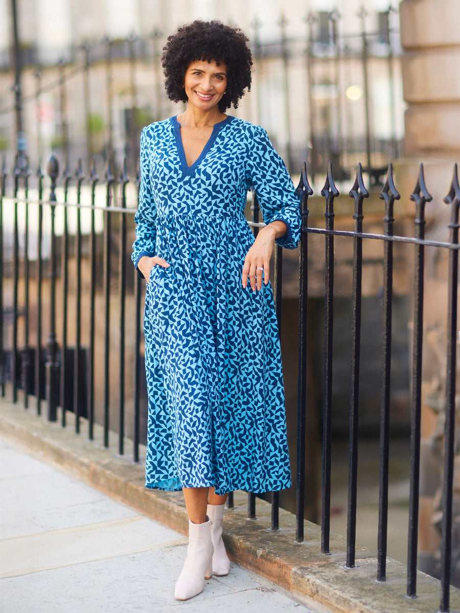 Barbara Geo Print Dress