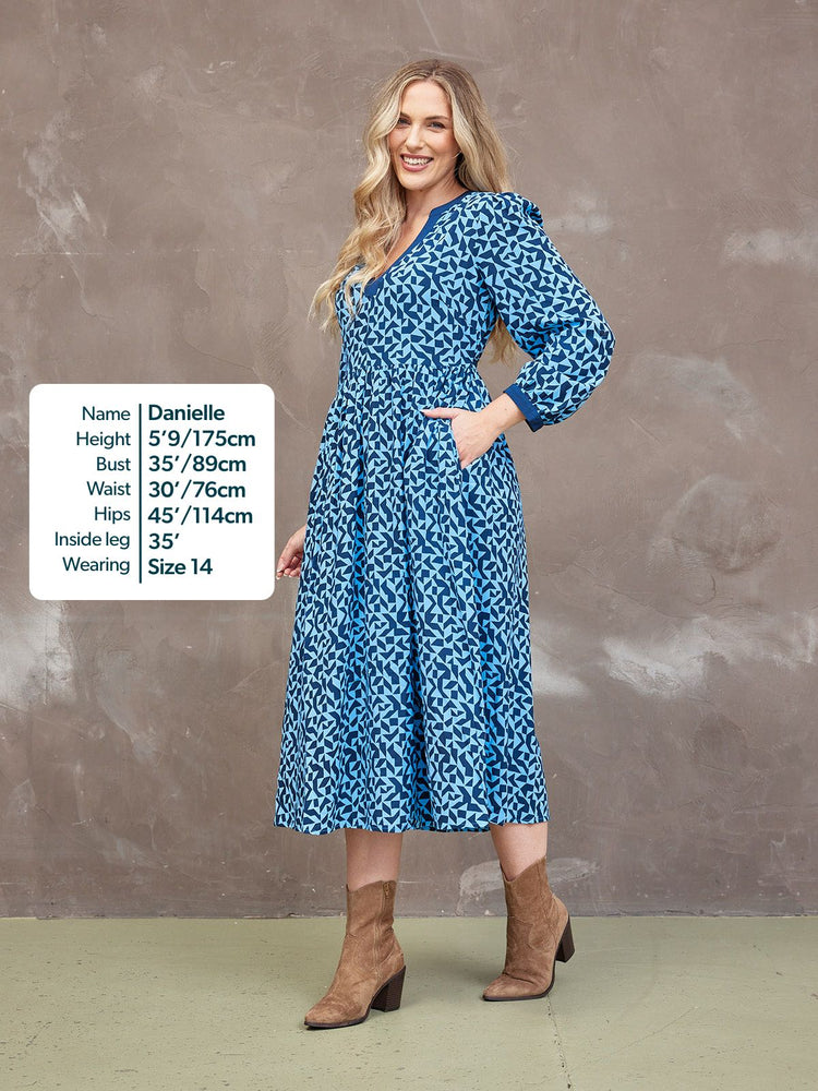 Barbara Geo Print Dress