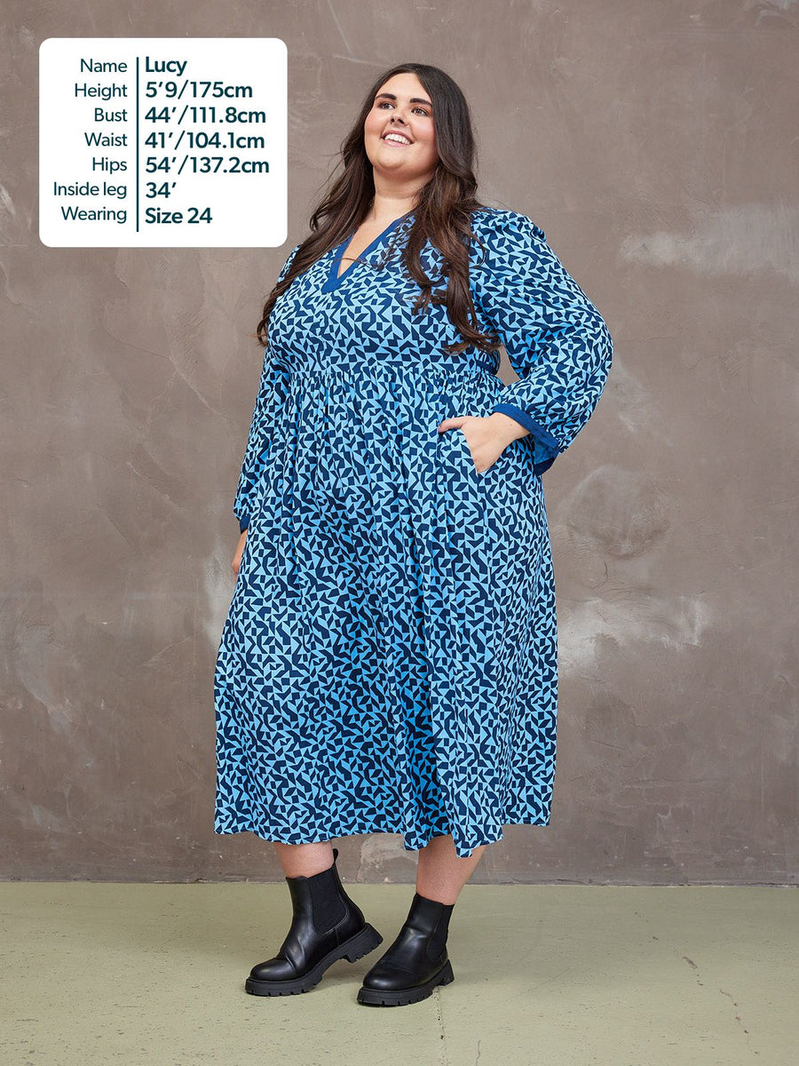 Barbara Geo Print Dress