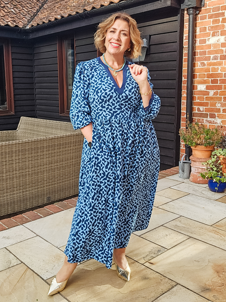 Barbara Geo Print Dress