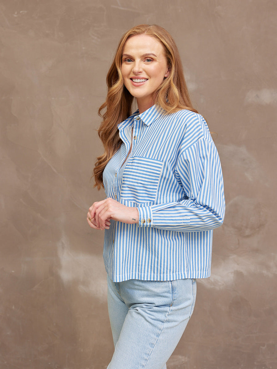 Becca Cotton Stripe Shirt