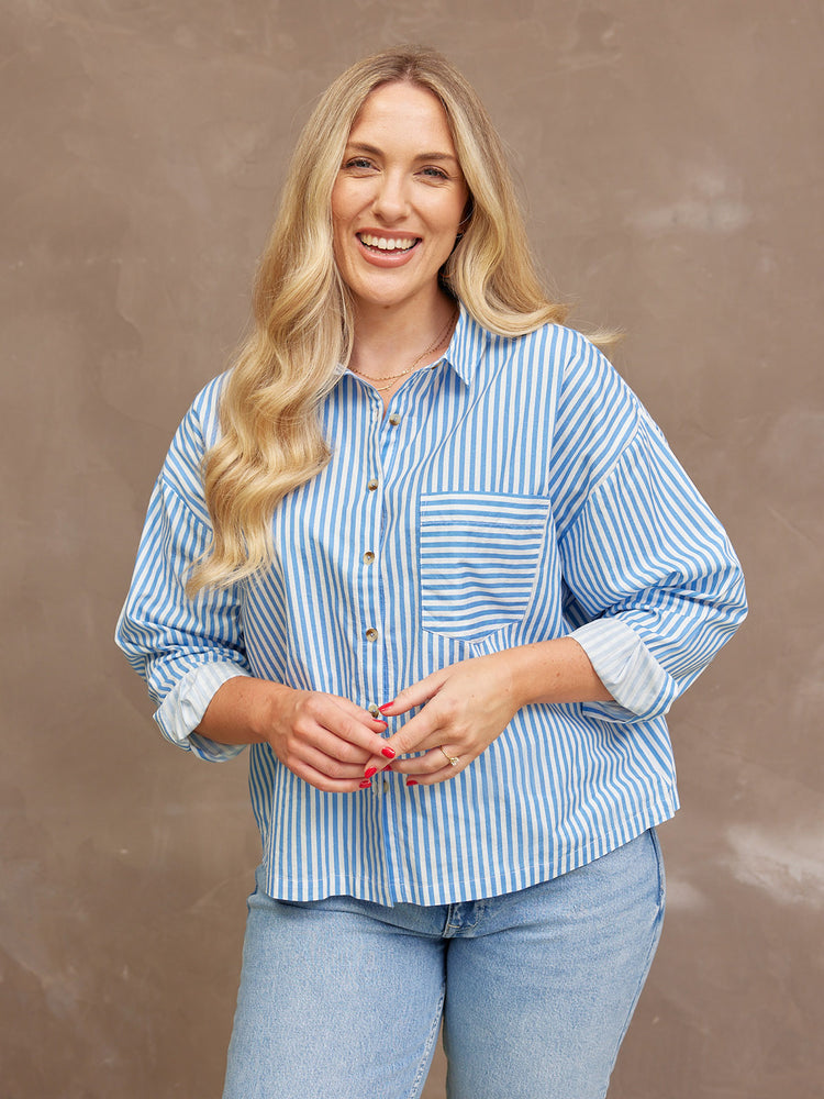 Becca Cotton Stripe Shirt