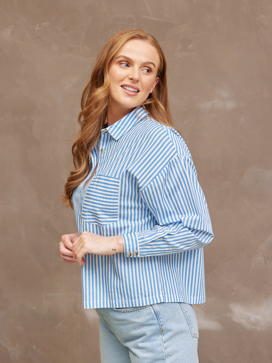 Becca Cotton Stripe Shirt