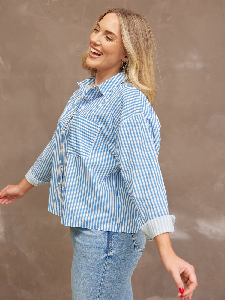 Becca Cotton Stripe Shirt