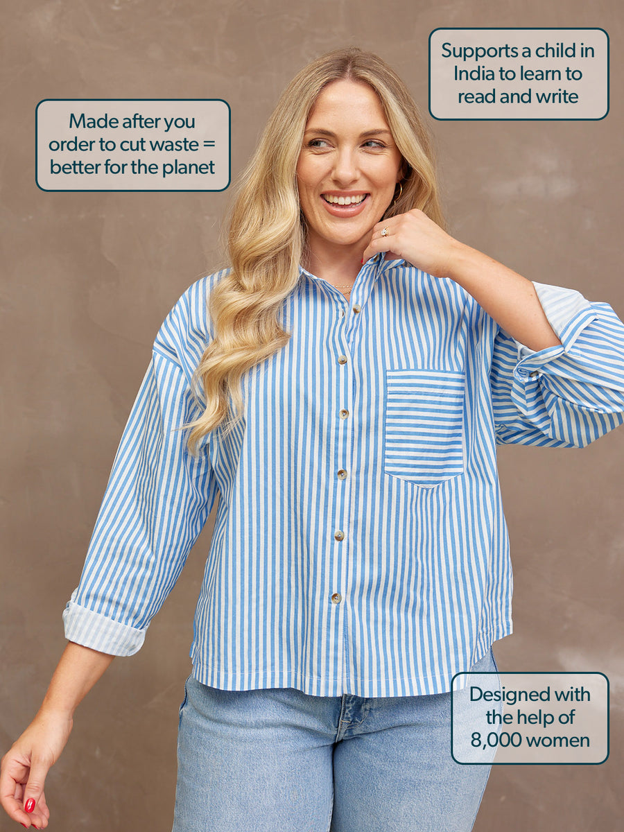 Becca Cotton Stripe Shirt