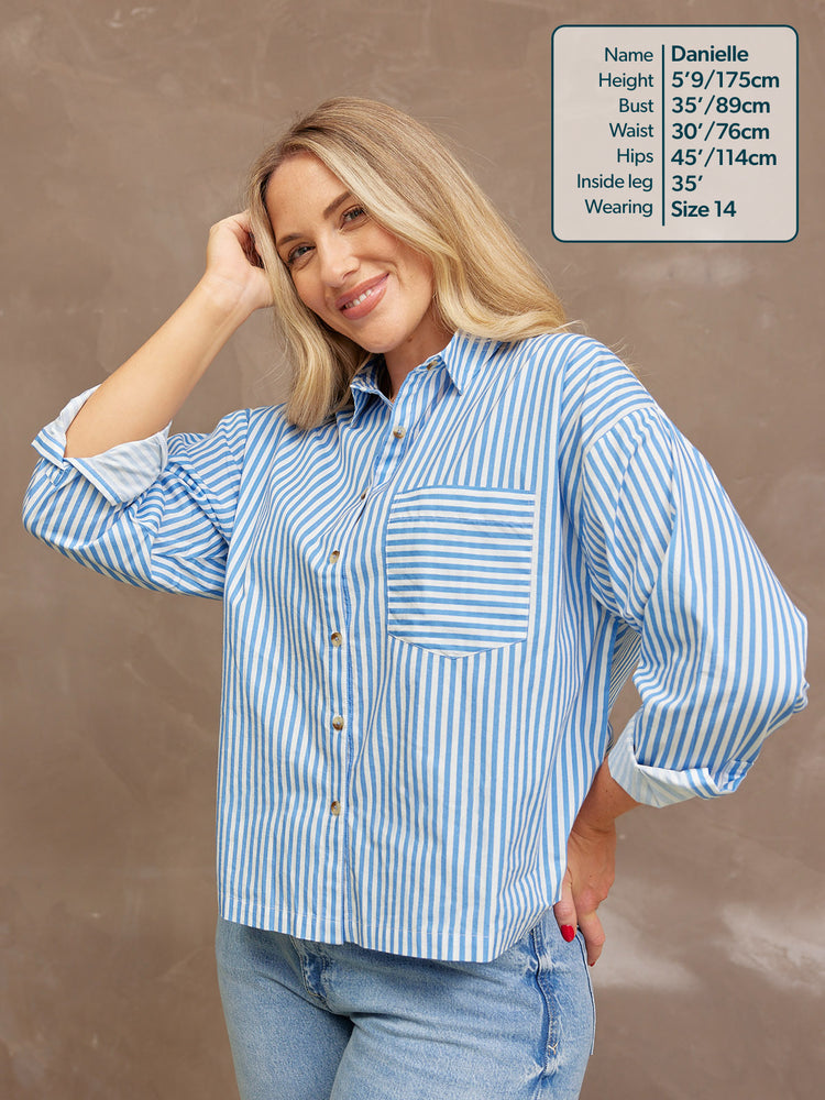 Becca Cotton Stripe Shirt