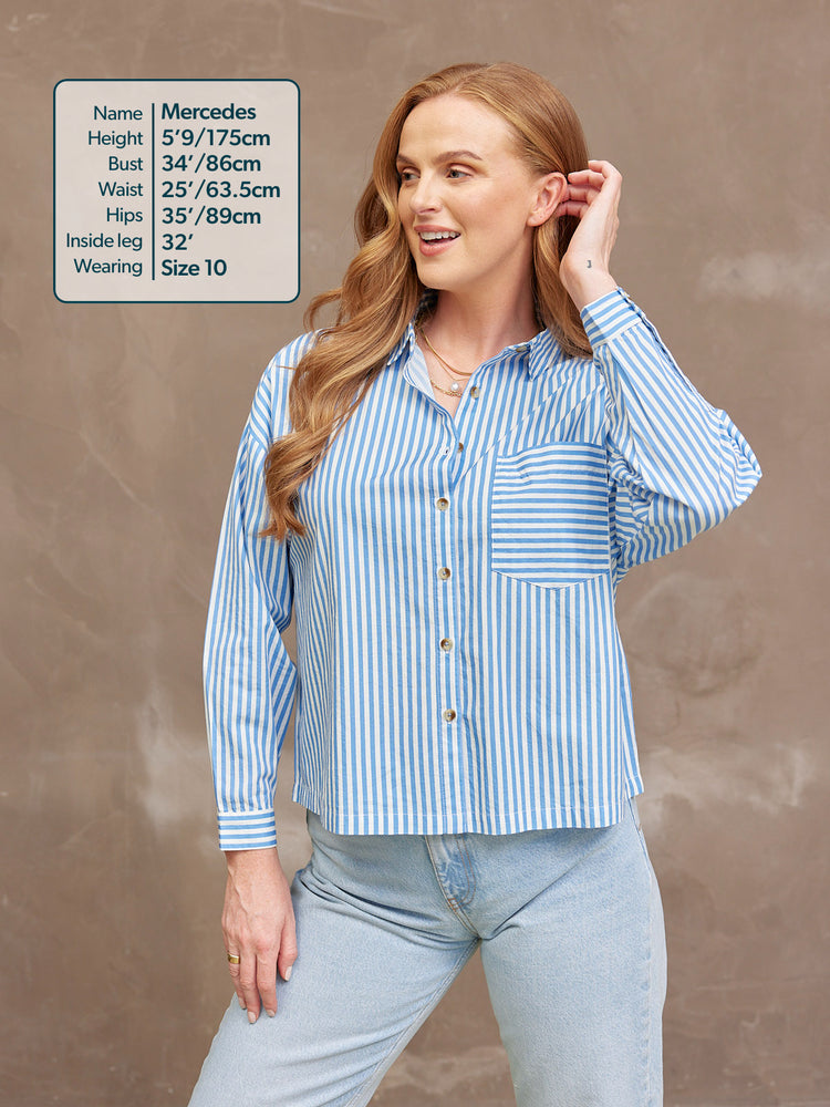 Becca Cotton Stripe Shirt
