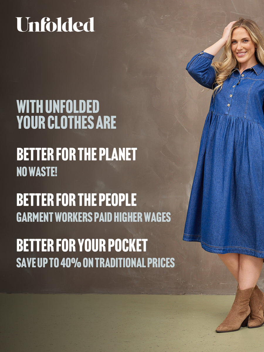Daisie Denim Dress - Rhiona Long Sleeve