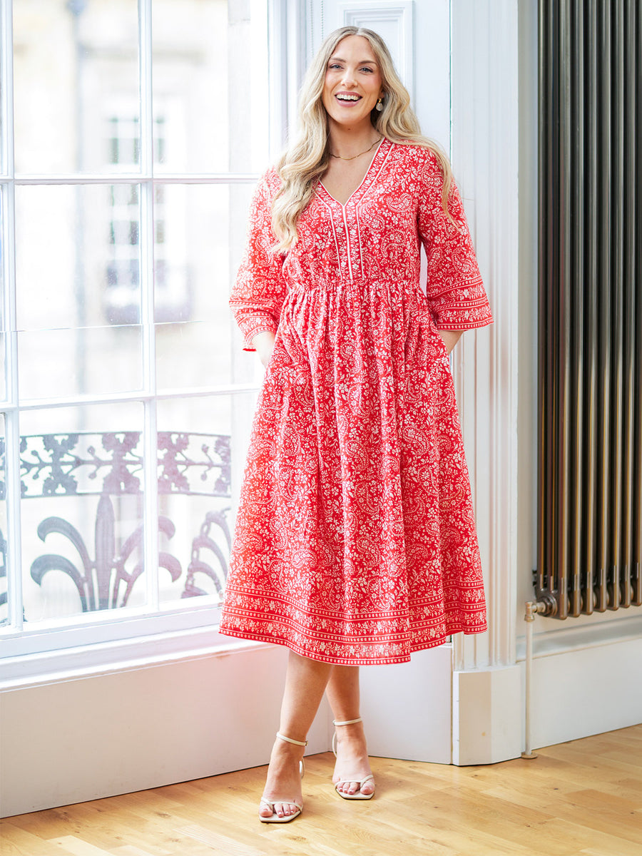 Cindy Kimono Sleeve Midi Dress Cindy Kimono Sleeve Midi Dress