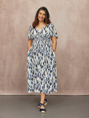 C22.1-Maddie-Short-Sleeve-Dress-Navy-Ikat-Print-CUSTOMER-04.jpg