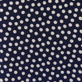 India - Hair Scrunchie - Navy Polka Dot