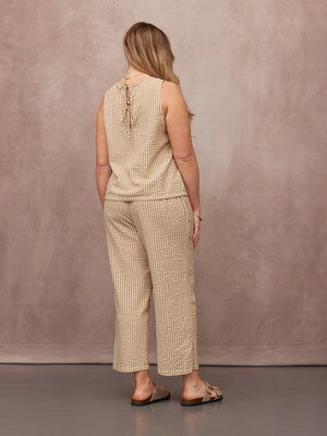 Rhianna Culotte - Brown Gingham