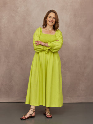 C22.1-Sam-Shirred-Dress-Chartreuse-CUSTOMER-02.jpg