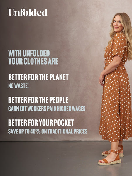 Camilla Shirt Dress - Brown & White Spot Print