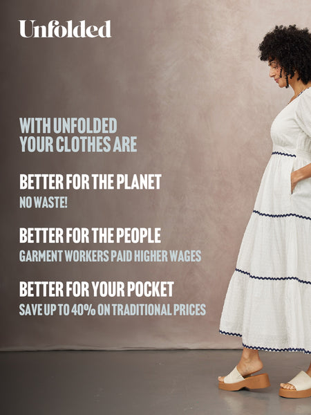 Nelly Ric Rac Dress - White & Navy