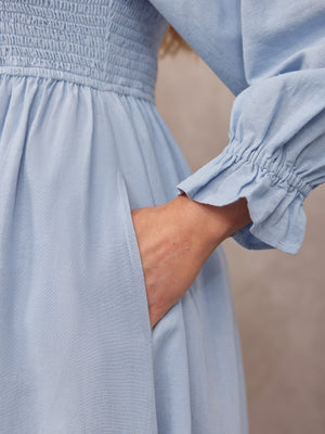 C23-Sam-Shirred-Dress-Blue-DETAIL-02.jpg