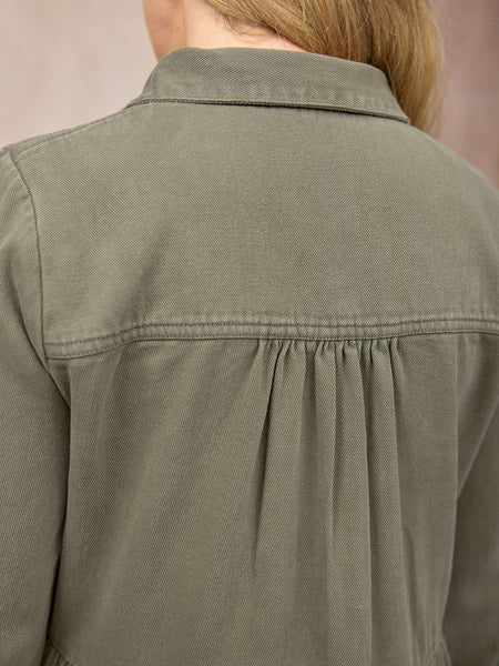 Daisie Shirt Dress - Khaki