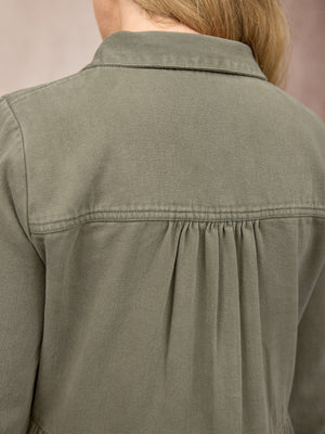 Daisie Shirt Dress - Khaki