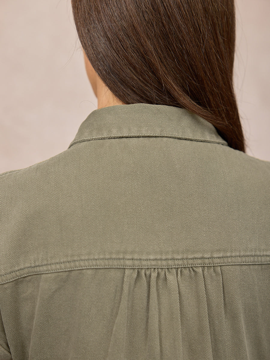 Rhiona Shirt Dress - Khaki