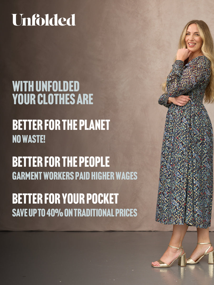 Sharmini Square Neck Paisley Print Lurex Dress - Multi & Gold