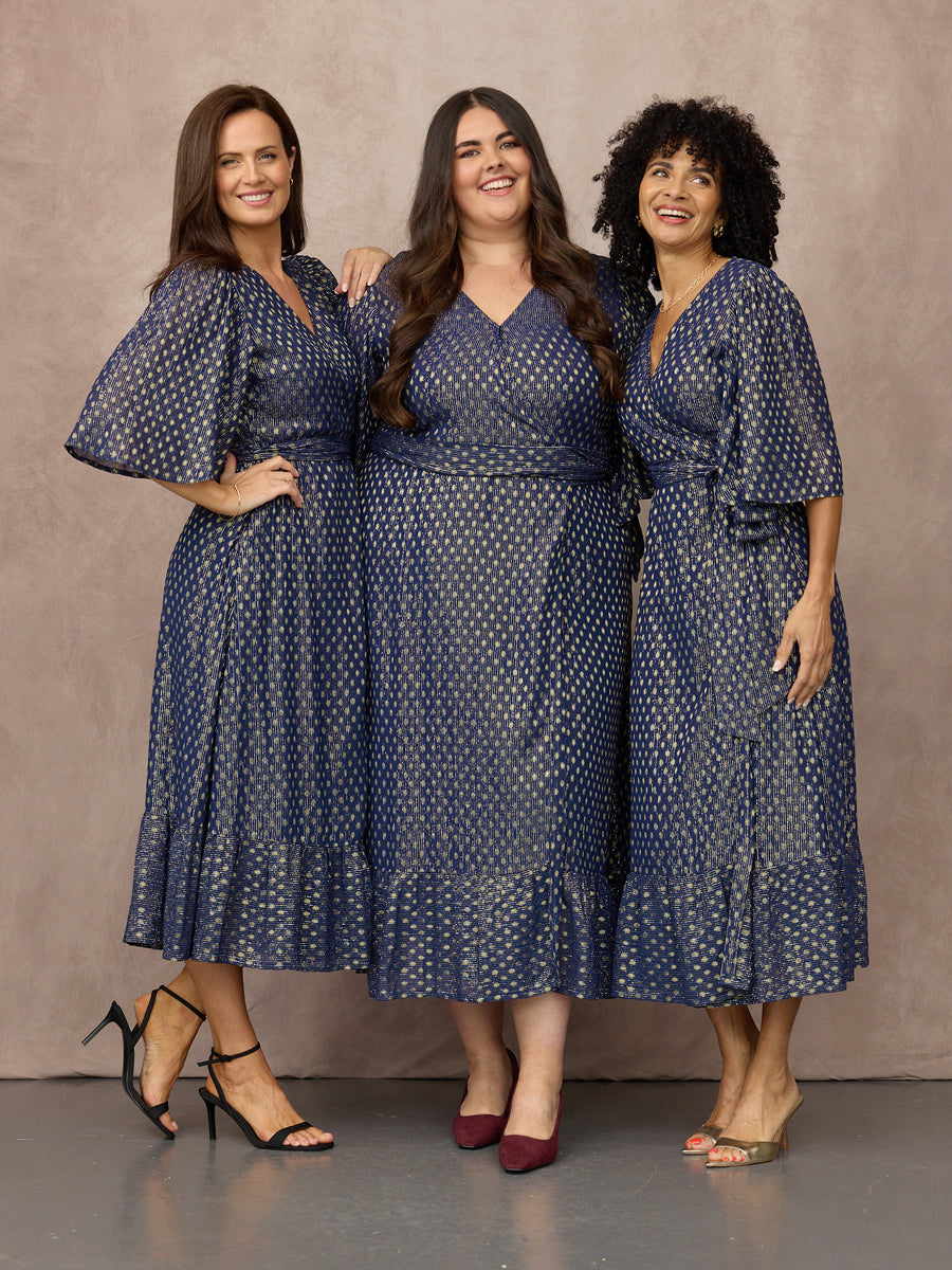 Lucy wears size 24 Regular, Sarah wears size 10 Regular, Trish wears size 8 Regular