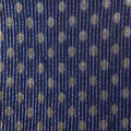 Tricia Wrap Lurex Dress - Navy, Silver & Gold
