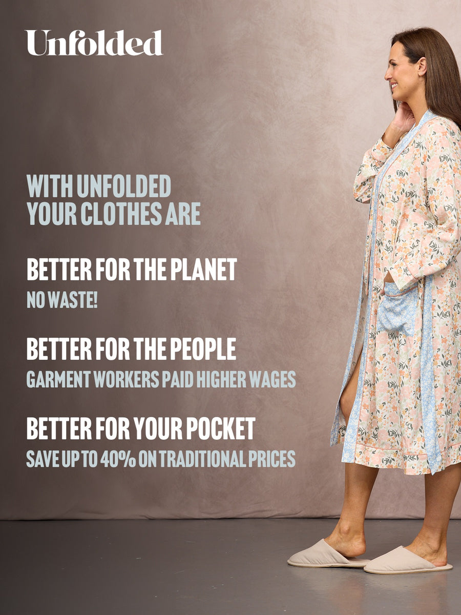 Peggy Long Sleeve Robe - Mixed Floral