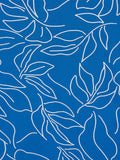 Camilla Dress - Blue Leaf Print