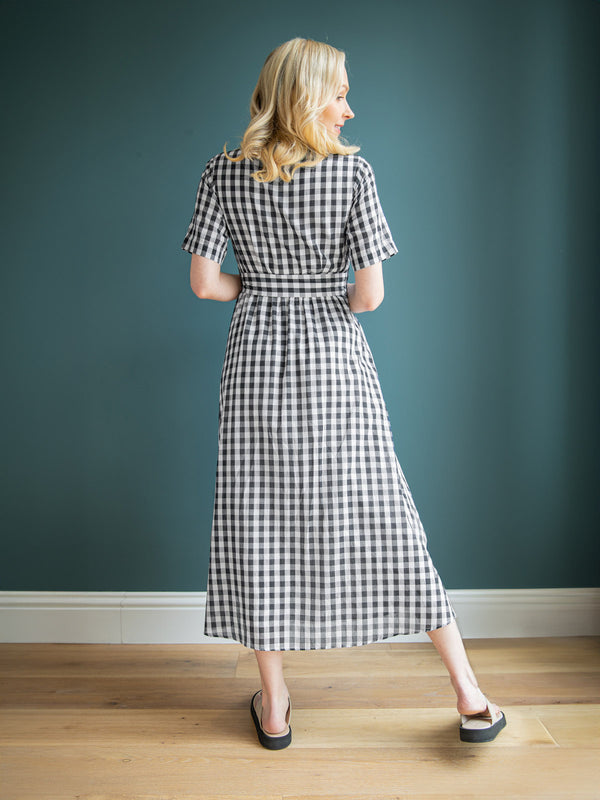 Camilla - Belted Shirt Dress - Gingham