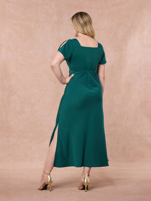 Carly - Sweetheart Midaxi Dress - Green