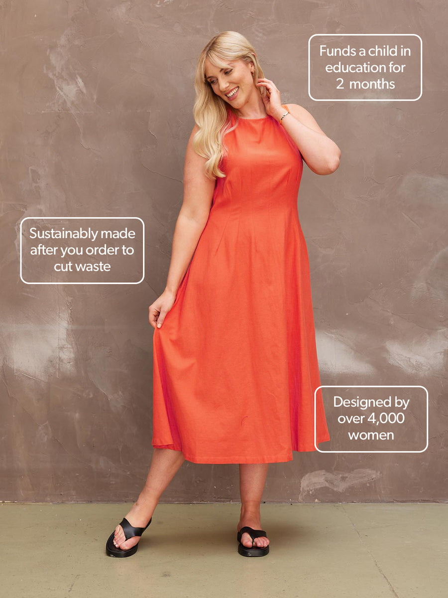 Claire Midi Dress - Sample