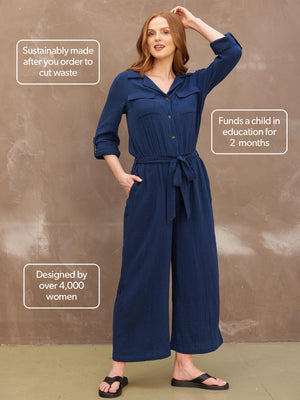 Clara - Jumpsuit - Navy