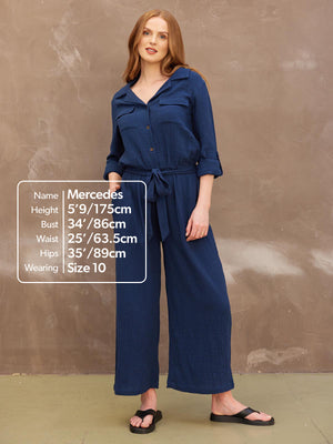 Clara - Jumpsuit - Navy