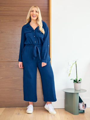 Clara - Jumpsuit - Navy