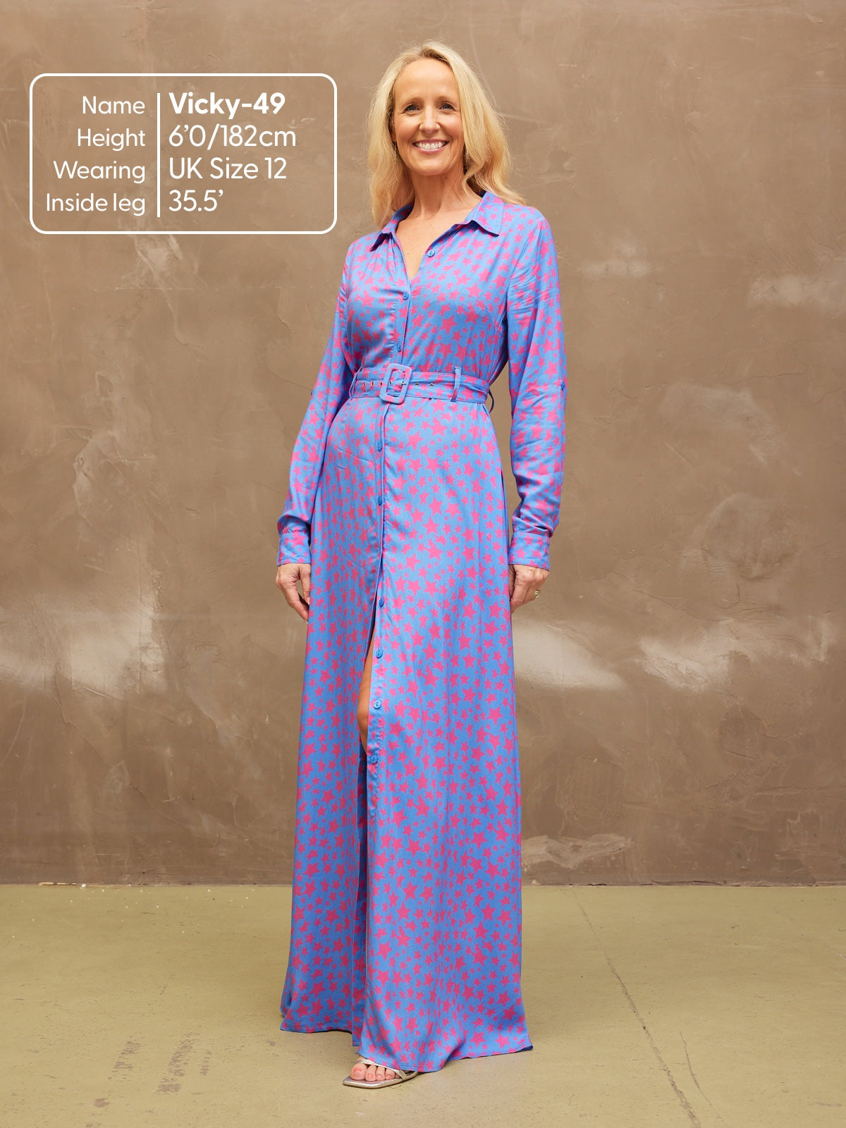 Clara - Shirt Maxi Dress - Star Print – This is Unfolded