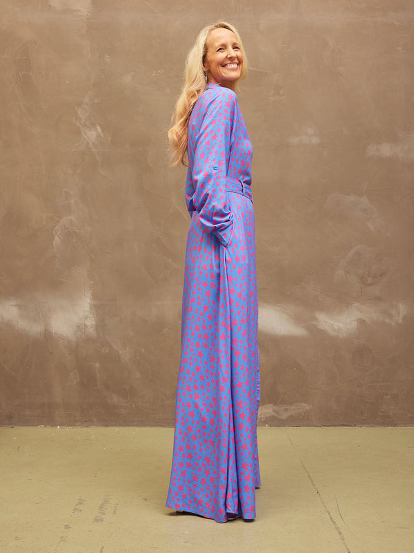 Clara - Shirt Maxi Dress - Star Print