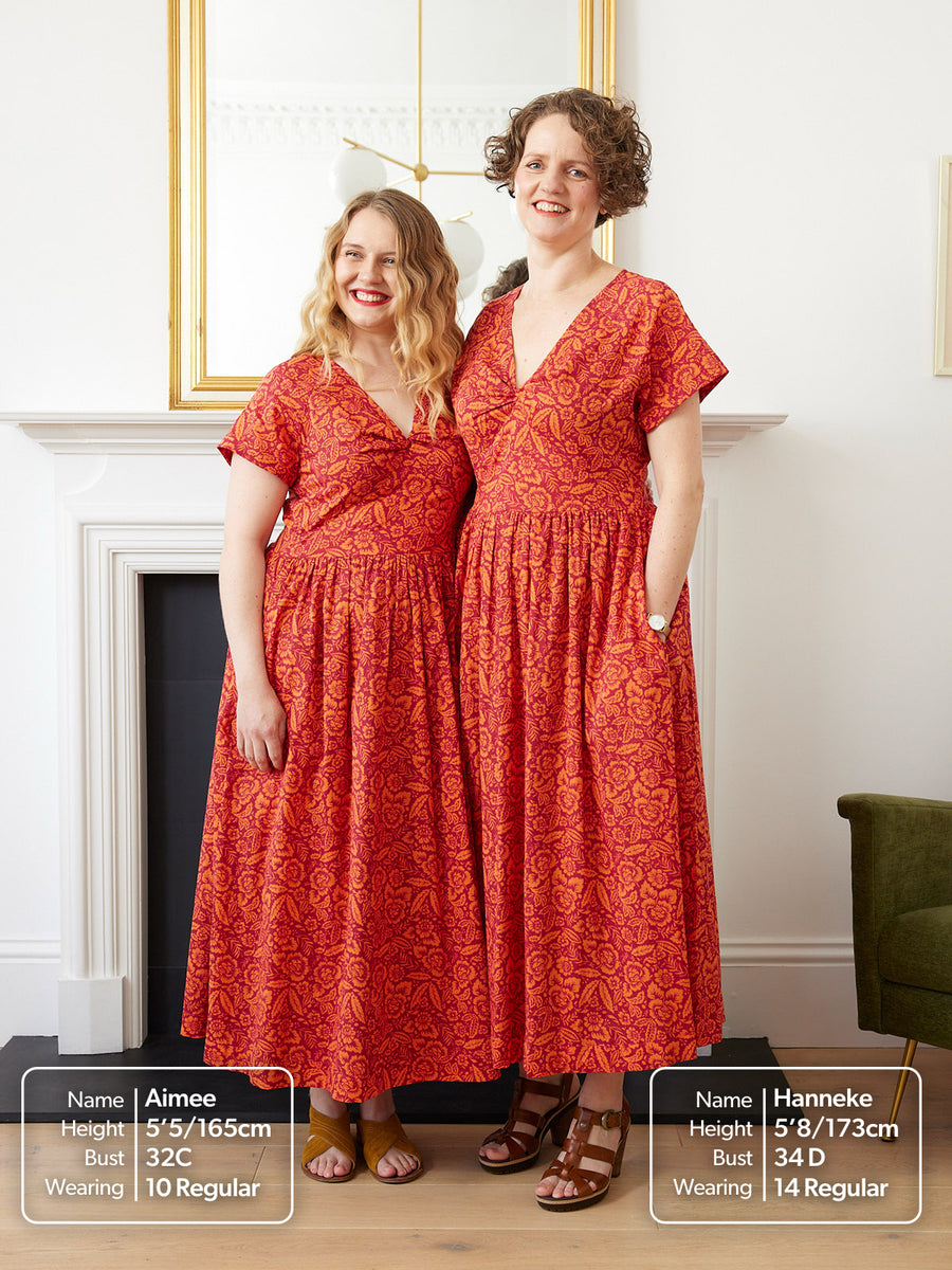 Claudia Floral Knot Dress - Sample