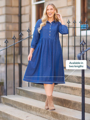 Daisie Denim Dress - Rhiona Long Sleeve